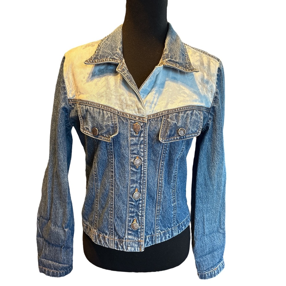 Vintage Doreman Burns Cowgirls by Gordon & James Western Art Denim Jacket, Small - Picture 3 of 5